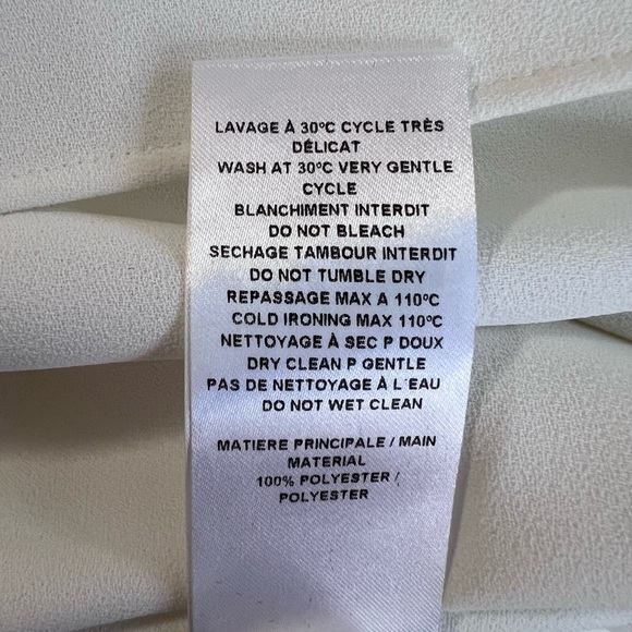 See By Chloe Dress Solid Ivory /white Women’s Size 40 - Picture 10 of 13